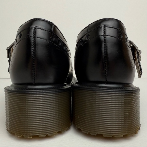 Vintage Dr. Martens England 8307 Black White Wingtip Heel Mary Janes Shoes UK 4 - Picture 11 of 16